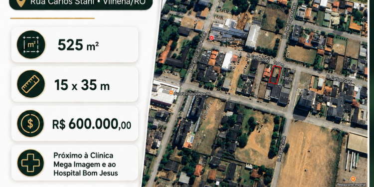 🏡 Terreno à venda em localização privilegiada de Vilhena/RO